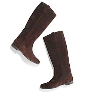 Madewell Archive 1937 Brown Suede Knee High Boots